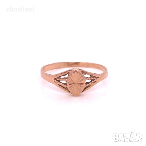 Златен дамски пръстен 1,46гр. размер:57 14кр. проба:585 модел:34184-5