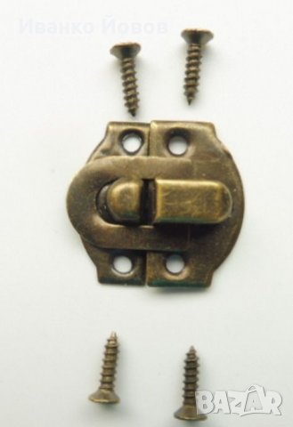 Метална закопчалка, малка, декоративна, катарама, закопчалка за кутии, Винтидж стил, цвят Бронз, снимка 7 - Други - 39579546