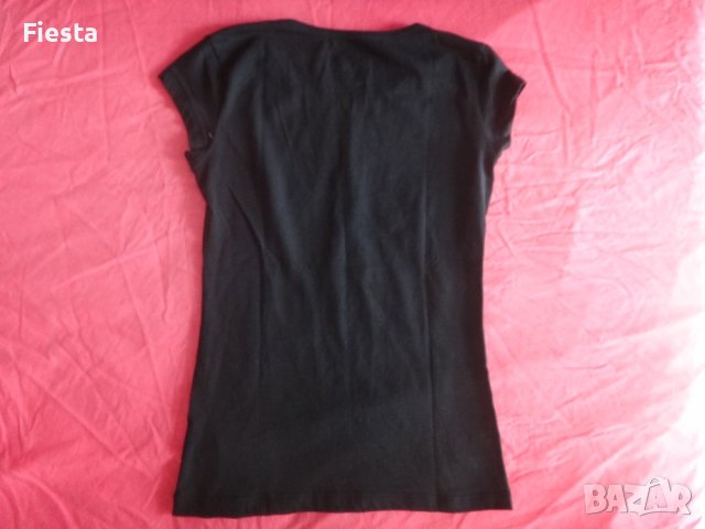 Тениска с принт Mickey Mouse с къс ръкав в черен цвят Minnie Mouse, снимка 2 - Тениски - 41783923
