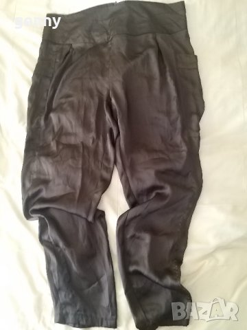 Елегантен тъмно кафяв панталон, фин плат 