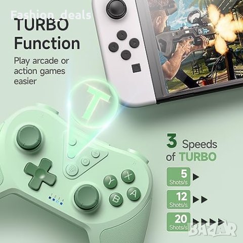 Нов безжичен джойстик контролер за Nintendo Switch/Lite/OLED игри геймър, снимка 2 - Аксесоари - 42242463