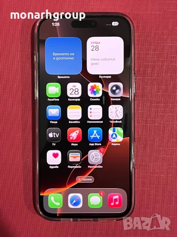 Телефон Iphone 16 pro max 256gb с кейс, снимка 2 - Apple iPhone - 53252780