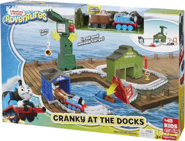 Thomas & Friends™ Adventures Cranky at the Docks DVT13, снимка 2 - Коли, камиони, мотори, писти - 49991959