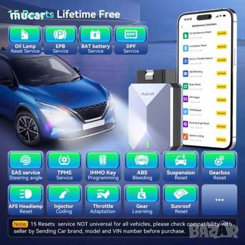 MUCAR BT200 MAX Универсална диагностика БЕЗ абонамент + български език, снимка 8 - Аксесоари и консумативи - 51567640