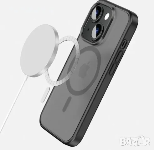 Калъф X-Level MagSafe Frosted / Черна рамка / за iPhone 16 Pro 6.3 Баркод : 3130770, снимка 3 - Калъфи, кейсове - 48133367