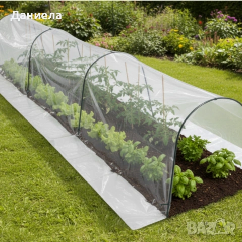 Мини оранжерия - компактна със здрава конструкция - 1,5 х 4 м, снимка 4 - Оранжерии - 53618294