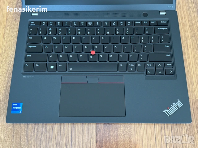 14' WUXGA i7-1360p Lenovo ThinkPad P14s Gen 4 32GB LPDDR5/1TB NVMe/Подсветкa/RTX A500/Гаранция, снимка 12 - Лаптопи за работа - 53497509