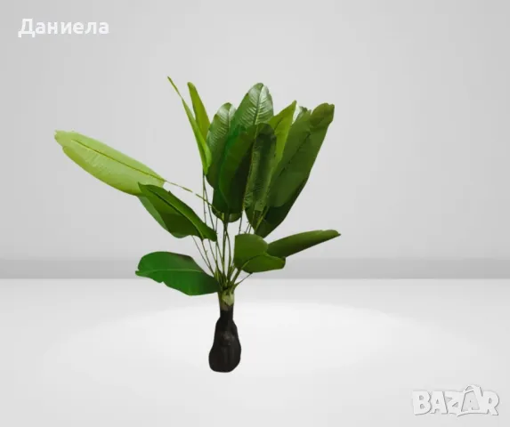 Изкуствено тропическо растение, 1 метър, снимка 5 - Декорация за дома - 49813069