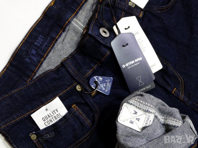Нови НАМАЛЕНИ G-star Essentials Limited Edition Re 3301 Super Slim Red Listing Мъжки Слим Дънки W32, снимка 6 - Дънки - 39048256