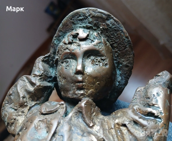 Бронзова пластика "Миньорче" Италия, снимка 10 - Антикварни и старинни предмети - 53730667