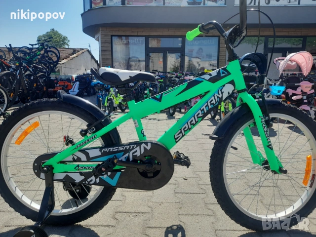PASSATI Велосипед 20" SPARTAN зелен, снимка 12 - Велосипеди - 53559795