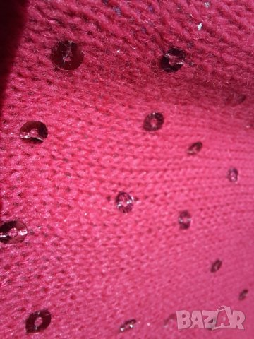 Пончо/ наметало с паети и с плетени ръкавчета, снимка 4 - Други - 44380661