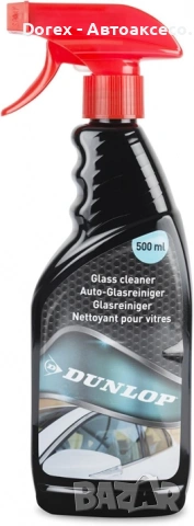 Препарат спрей за почистване на автомобилни стъкла Dunlop 500ml