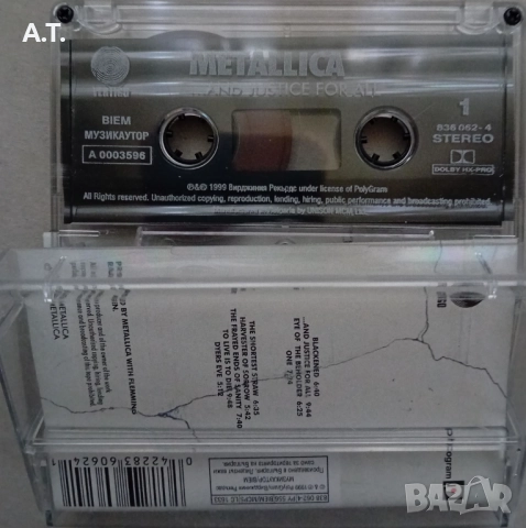 ОРИГИНАЛНИ КАСЕТИ METALLICA, снимка 7 - Аудио касети - 52068164