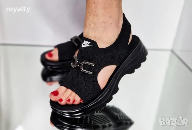 Nike черни дамски сандали , снимка 3 - Сандали - 50394165
