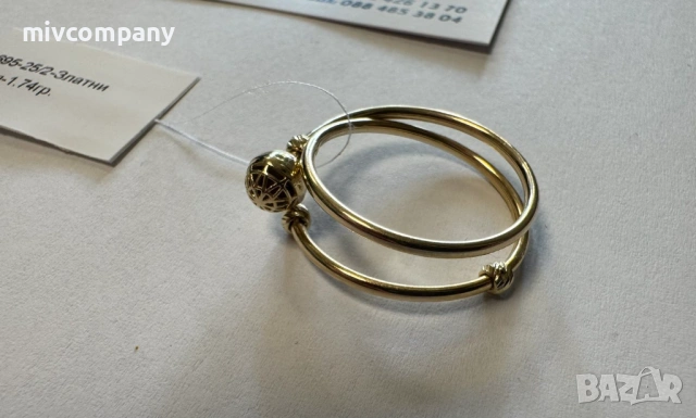 Златен пръстен 1.74гр., снимка 5 - Пръстени - 53496619