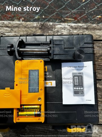 4D ЛАЗЕРЕН НИВЕЛИР DeWalt с 16 линии 4 точков Зелен Лъч + ПРИЕМНИК 30м, снимка 10 - Измервателни инструменти - 41187650