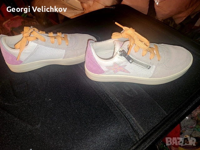 Детски кецове от естествена кожа , снимка 3 - Детски маратонки - 52923917