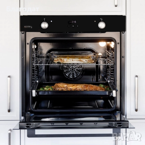 Вградена многофункционална фурна Taurus HM978BKD – 78 л, 3100 W, WaterSteam Clean, клас A, снимка 8 - Печки, фурни - 52421450