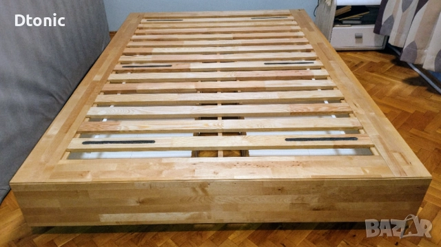 Легло IKEA MANDAL 140 x 200 (4 чекмеджета)  + Матрак IKЕA Hovag, снимка 9 - Спални и легла - 52437049