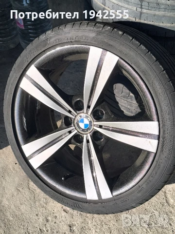 4бр. Оригинални джанти BMW 5x120 с гуми, снимка 1