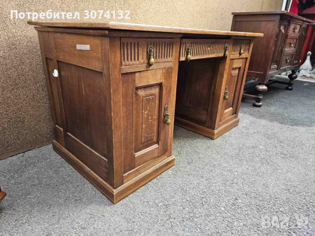 Ретро бюро в перфектно състояние (материал дъб), снимка 3 - Бюра - 49029888