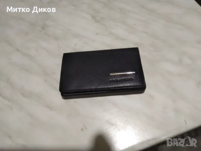 Калъвче за карти визитки ново марково на Дикуадро естествена кожа 103х66мм