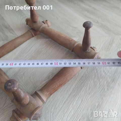 Стара дървена закачалка, снимка 9 - Закачалки - 52226041