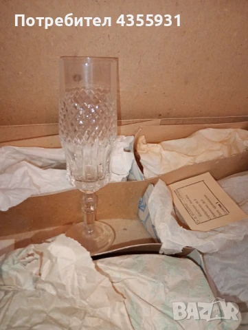 кристални чаши стари кристални чаши , снимка 2 - Антикварни и старинни предмети - 50843796
