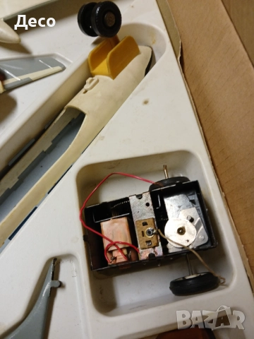 Стара руска играчка самолет на батерии., снимка 3 - Колекции - 52320249