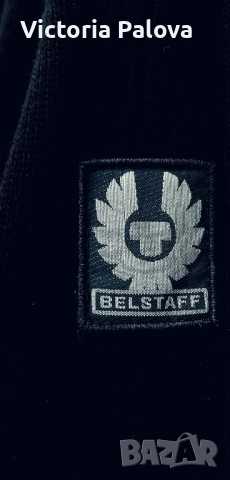 BELSTAFF черна жилетка/кардиган XL оригинал, снимка 1 - Блузи - 53586893
