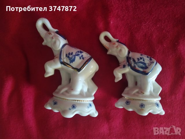 РАЗПРОДАЖБА! Порцеланови фигури Слонове 2 бр.(ПУКНАТИНИ), снимка 7 - Антикварни и старинни предмети - 40884752