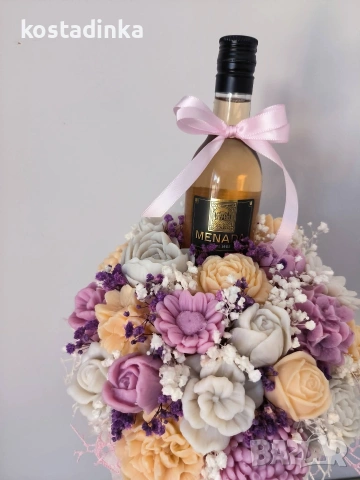 Сапунен букет "Бутилка"