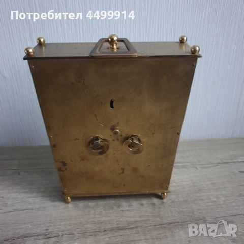 Бронзов настолен часовник, снимка 4 - Антикварни и старинни предмети - 52640847