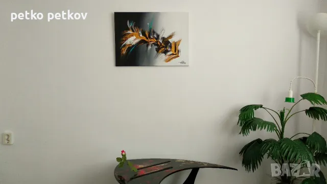 Абстрактна картина Synsk, снимка 2 - Картини - 48729507