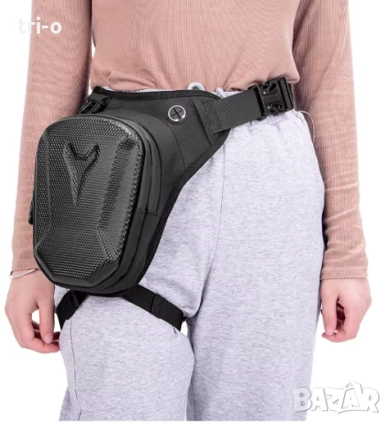 Водоустойчива чанта за крака и кръст, рамо за мотоциклетисти, велосипедисти и други, снимка 4 - Чанти - 51710838