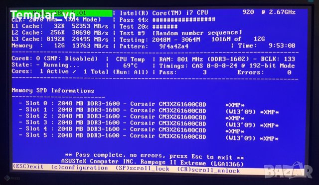 Corsair Dominator 3x2 GB DDR3 1600 888 // Gskill 4x2 DDR3 1600, снимка 2 - RAM памет - 40917434