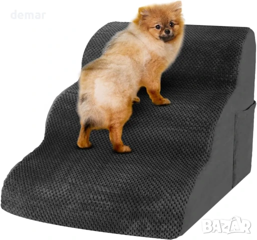 Ruffles Pet Co Неплъзгащи се стълби за малки кучета и котки,54x34x34, снимка 1