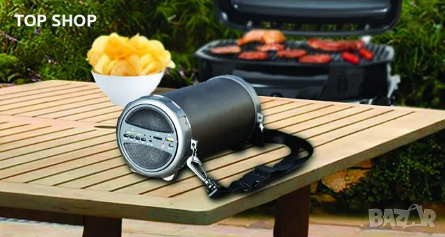 Bluetooth колона тип базука от  Soundlogic с радио, хендсфри, вход за микрофон, USB в, снимка 4 - Слушалки и портативни колонки - 48483597