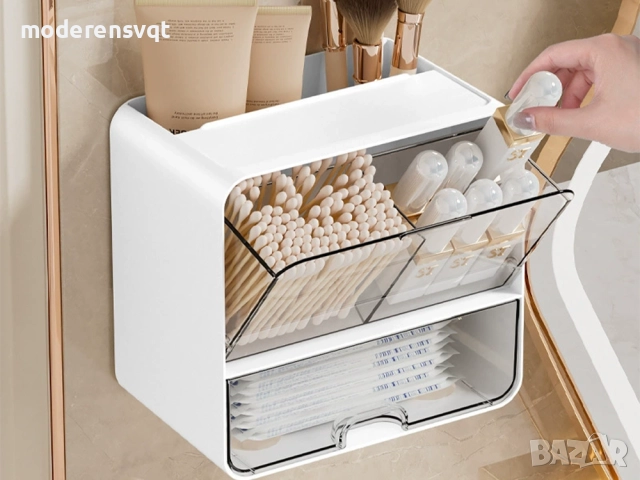 Шкаф с чекмедже органайзер за съхранение на козметика, снимка 4 - Органайзери - 52718989