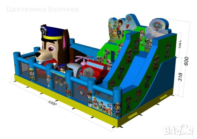 надуваема пързалка , атракцион, забава , снимка 16 - Надуваеми играчки - 44458986