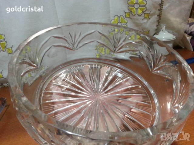 Кристална купа фруктиера серия Рамона , снимка 5 - Антикварни и старинни предмети - 44343814