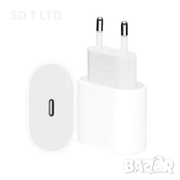 Оригинално зарядно за iPhone USB‑C Apple A2347 20W адаптер Iphone бързо зареждане, снимка 2 - Apple iPhone - 49261212