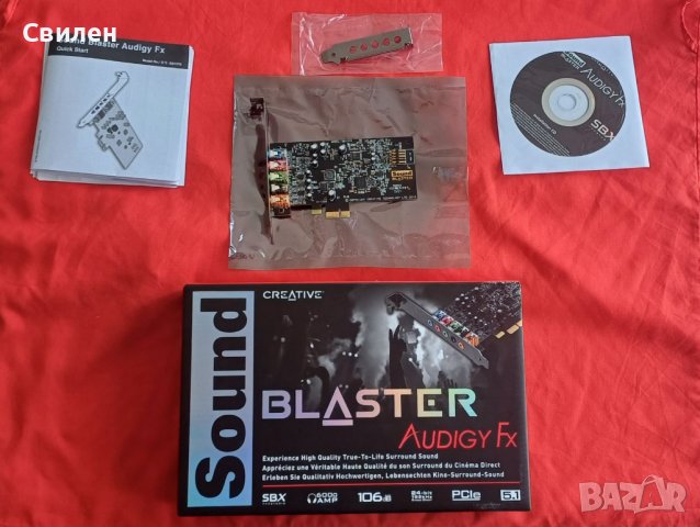 Звукова карта в гаранция Creative Sound Blaster Audigy FX, 5.1, PCI-E, снимка 1