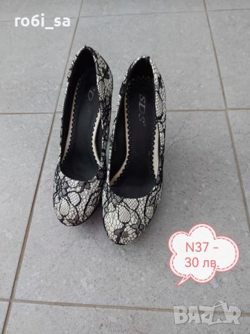 Дамски обувки с висок ток 37, снимка 2 - Дамски обувки на ток - 41354555