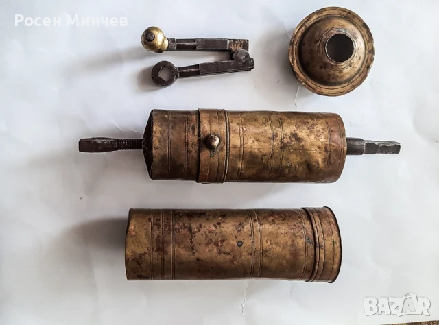 Османска Бронзова Мелница за за черен пипер или кафе., снимка 2 - Кафемашини - 51385898