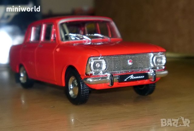 Москвич 412 1967 - мащаб 1:43 на DeAgostini моделът е нов в блистер, снимка 4 - Колекции - 41666796