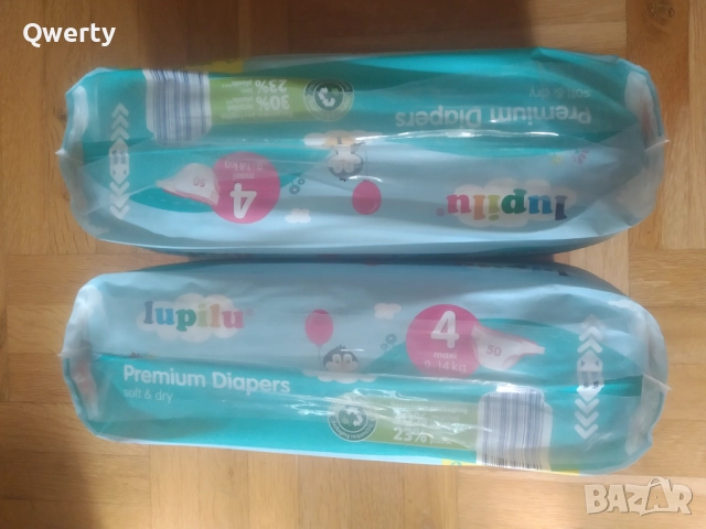 Lupilu премиум пелени, размер 4; 9-14кг.