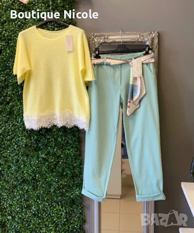 Дамски панталон и блуза , снимка 3 - Комплекти - 53662633