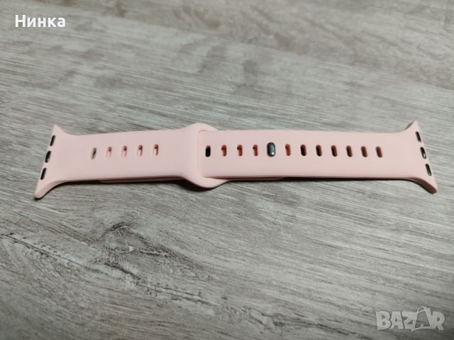 Силиконова каишка за Apple Watch Pink ML 38/40/41mm, снимка 2 - Смарт часовници - 39948273